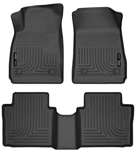 Husky Liners s 耐候器系列 |前排和第二排座椅地板衬垫 - 黑色 | 99101 | 99101适合 2014-2020 雪佛兰 Impala 3 件