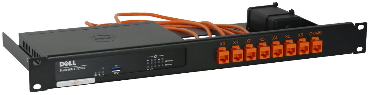Rackmount.IT 适用于 Sonicwall TZ300、TZ350 和 TZ400 的 RM-SW-T4 套件