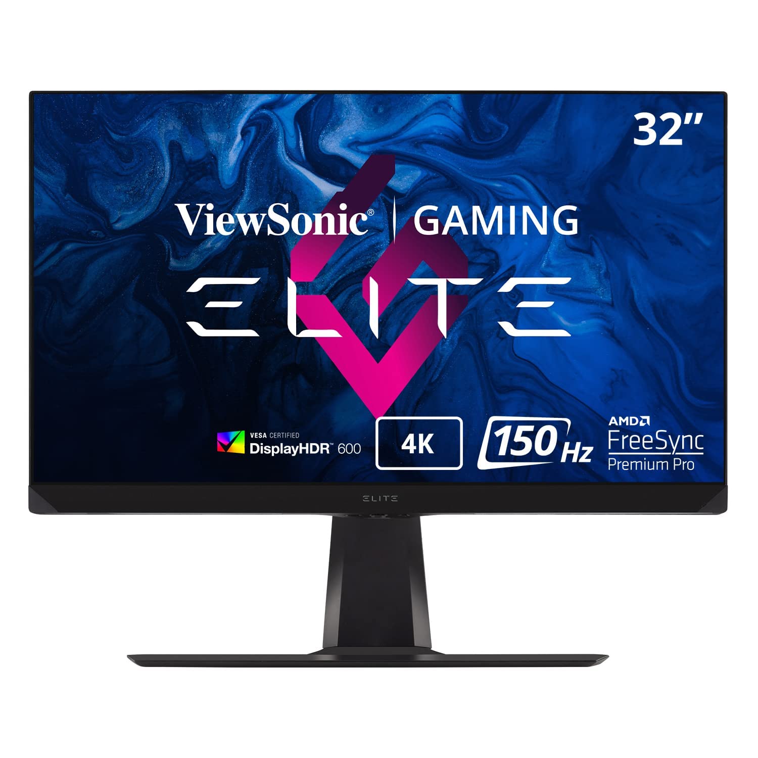 Viewsonic ELITE XG320U 32 英寸 4K UHD 1ms 150Hz 游戏显示器，配备 ...