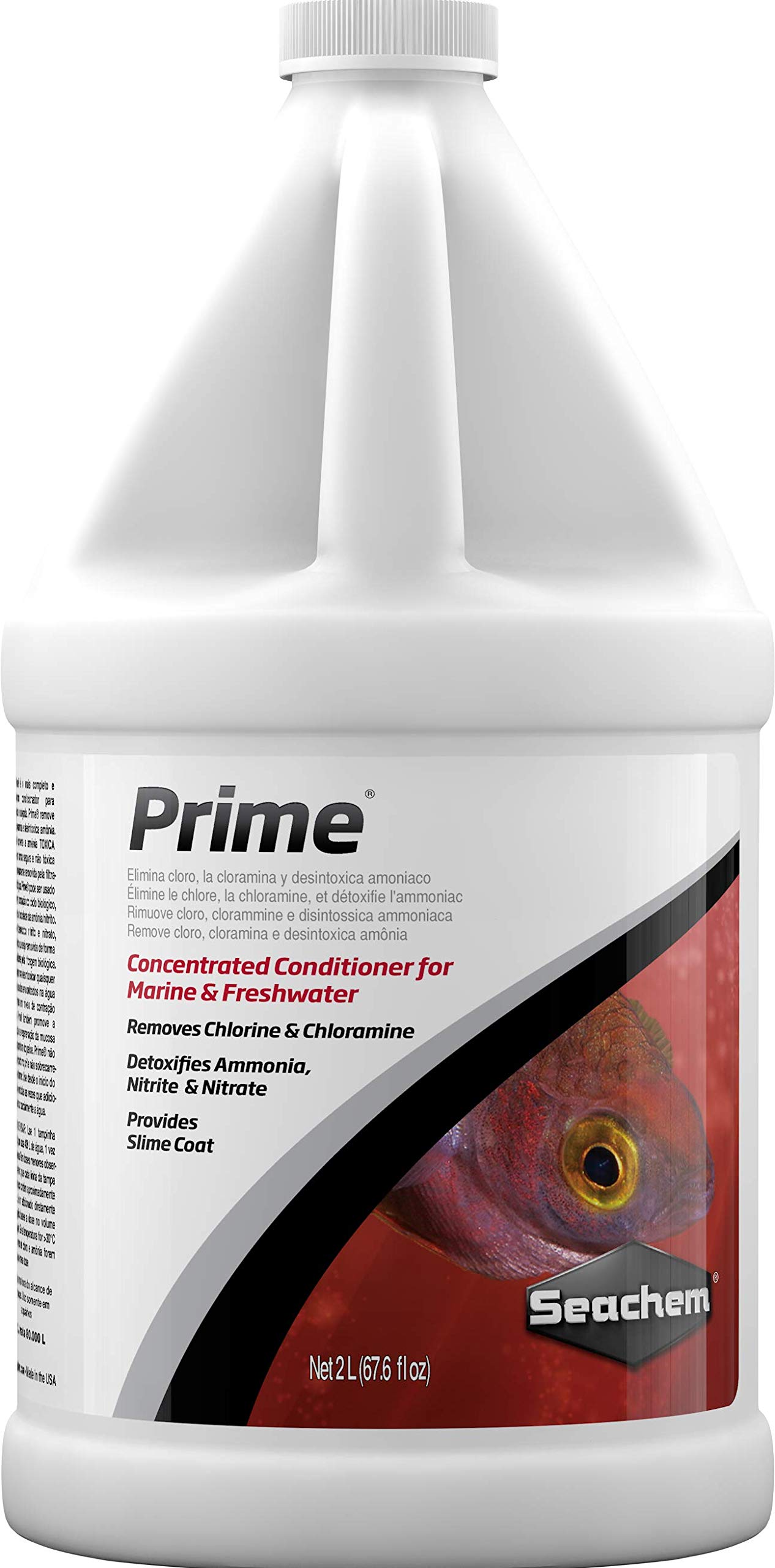 Seachem Prime 淡水和盐水调节剂 - 化学去除剂和解毒剂