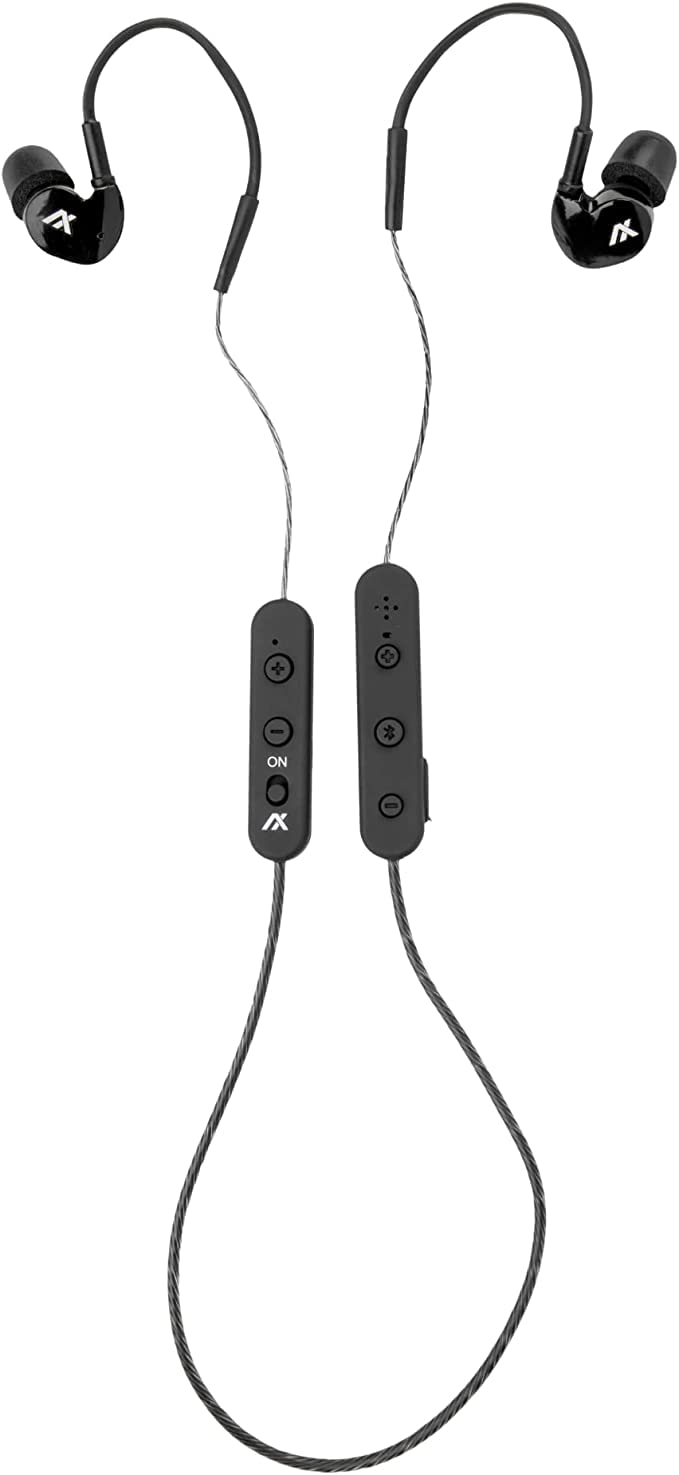 AXIL GS Extreme 2.0 射击护耳耳塞 听力增强和噪音隔离 蓝牙耳塞 蓝牙听力保护带动态扬声器 25 小时射击护耳