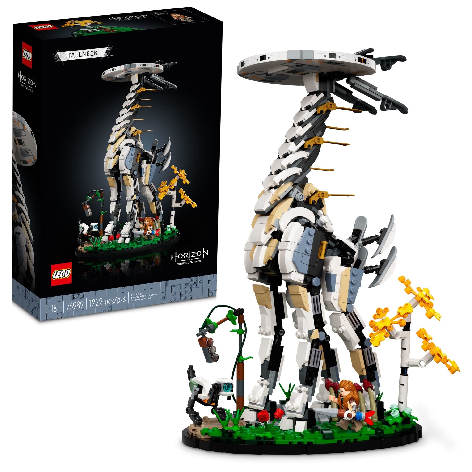 LEGO Horizon Forbidden West：高领 76989 成人拼搭套装，带 Aloy 迷你人偶...