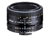 Nikon AF FX尼克尔50mm f / 1.8D定焦镜头，带手动光圈控制...