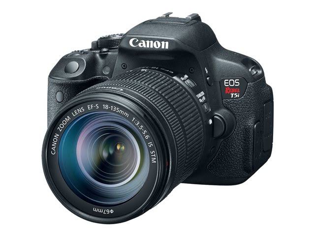 Canon EOS Rebel T5i 18-135mm IS STM数字单反相机套件（黑色）