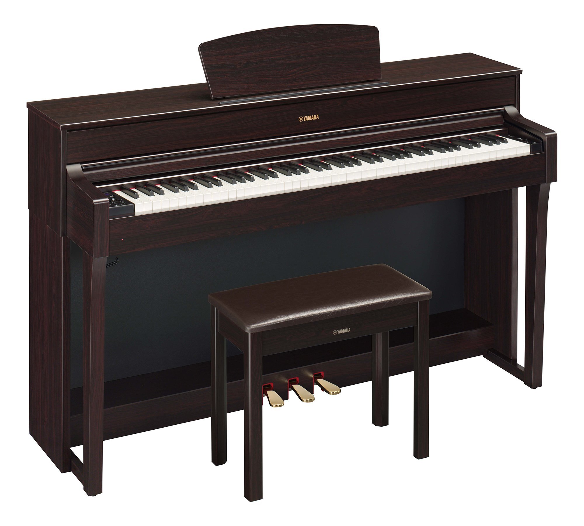 YAMAHA YDP184 Arius 系列控台数码钢琴带凳，深玫瑰木