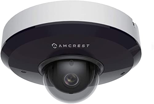  Amcrest ProHD 1080P 室外 PTZ 摄像机，2MP 室外防暴半球 IP PoE 摄像机（3 倍光学变焦）IK08 防破坏，IP66 防风雨，夜视距离长达 49 英尺，平移/倾斜 (IP2M-866EW)（...