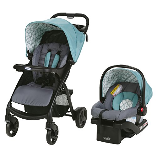 Graco 动词旅行系统| 包括动感婴儿车和SnugRide 30婴儿汽车安全座椅，Merrick
