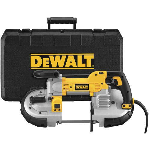 DEWALT 便携式带锯，深切，10 安培，5 英寸 (DWM120K)，黄色，大号