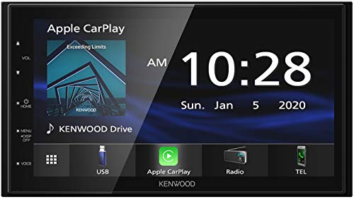 KENWOOD DMX47S 6.8' 电容式触摸屏数字多媒体接收器，带 Apple CarPlay 和 Android Auto（不播放 CD）