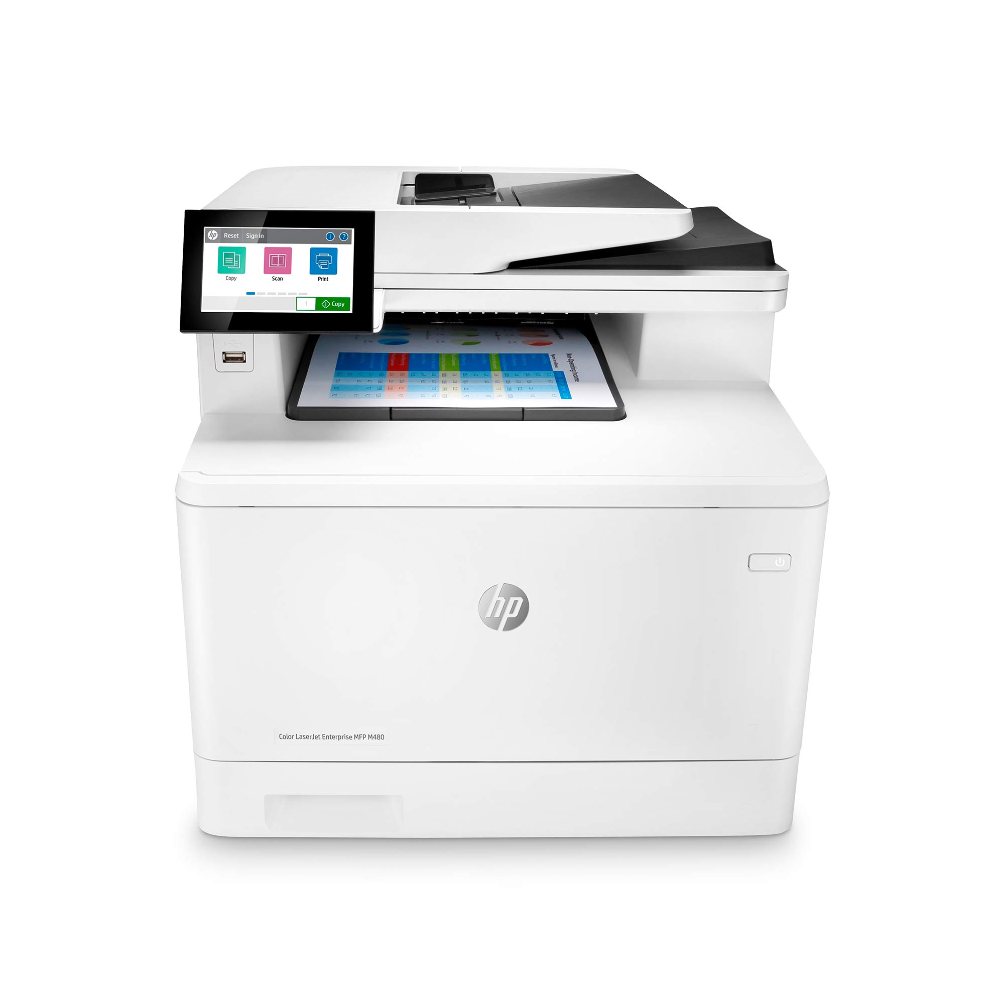 HP Color Laserjet Enterprise M480f 多功能双面打印机 (3QA55A)...