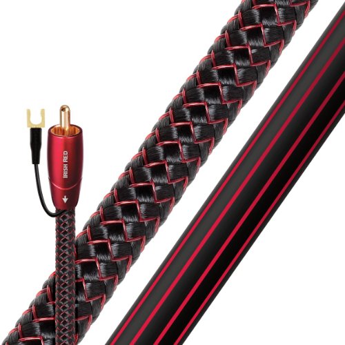 AudioQuest 爱尔兰红色 RCA 公头至 RCA 公头低音炮电缆 - 16.4 英尺 (5m)