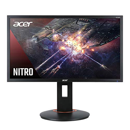 Acer XFA240 bmjdpr 24 英寸游戏 G-SYNC 兼容显示器 1920 x 1080，144hz 刷新率，1 毫秒高度响应时间，旋转