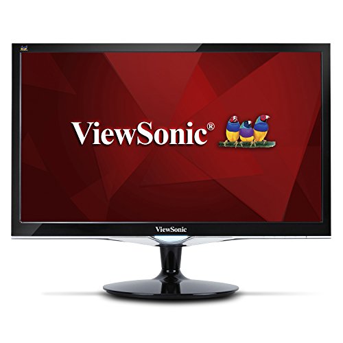 Viewsonic VX2452MH 游戏显示器 游戏显示器，带 HDMI DVI 和 VGA 输入，黑色
