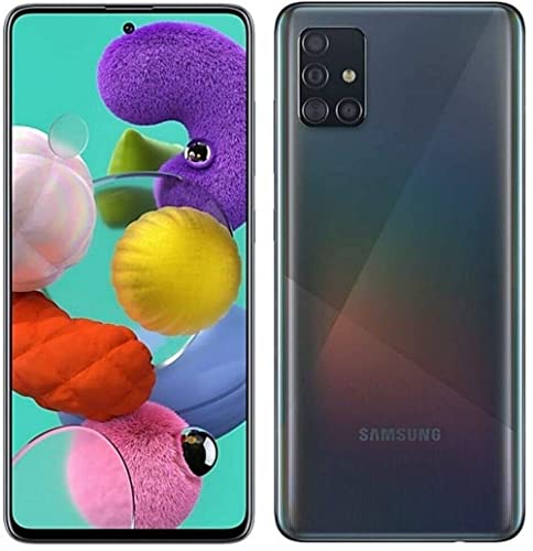 Samsung Galaxy A51 128GB 6.5' 4G LTE 无锁版，黑色（续订）