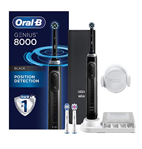 Procter & Gamble - HABA Hub 具有蓝牙连接功能的Oral-B Genius Pro 8000电子可充电电池电动牙刷，已启用Amazon Dash补货