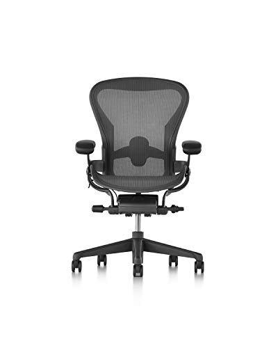 Herman Miller Aeron 椅子，B，石墨 -