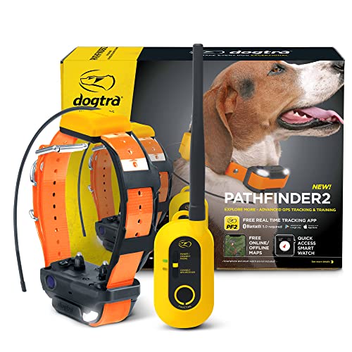Dogtra Pathfinder 2 GPS 狗追踪器 e 项圈 LED 灯 无月费 免费应用程序 防水智能...
