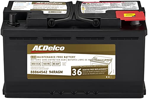 ACDelco 金色 94RAGM 36 个月保修 AGM BCI Group 94R 电池