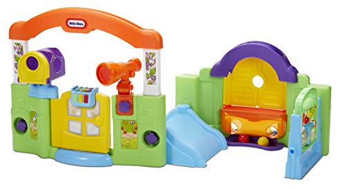 Little Tikes 适合婴儿、婴幼儿和幼儿的活动花园剧场 - 易于组装的室内玩具，具有游戏时间、声音和游戏，适合 6 个月至 3 岁男孩女孩