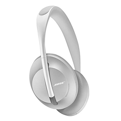 BOSE 降噪耳机 700 - 包耳式无线蓝牙耳机，带内置麦克风，可实现清晰通话和 Alexa 语音控制，银色奢华