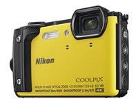 Nikon W300防水水下数码相机，带TFT LCD，3英寸，黄色（26525）