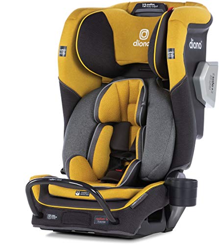 Diono 2020 Radian 3QXT闩锁，多合一可转换汽车座椅，黄色矿物...