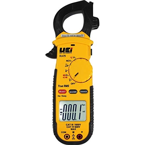 UEi Test Instruments DL479 真有效值 HVAC/R 钳形表，交流 600 安培...