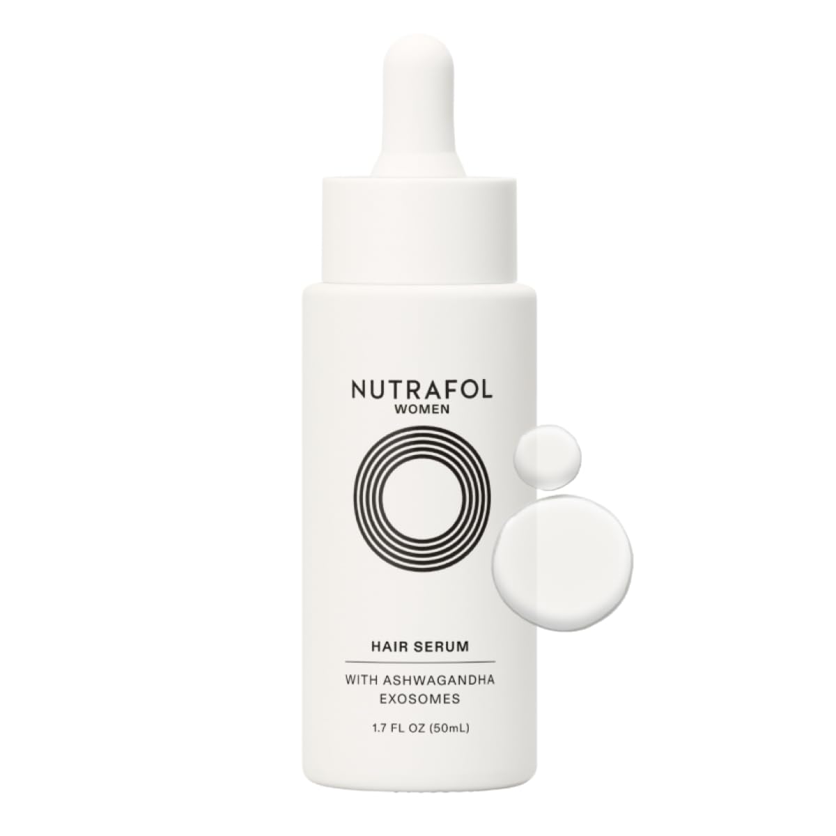 Nutrafol 女士护发精华素，支持明显更浓密、更强韧的头发，纯素，轻盈且快速吸收 - 1.7 液量盎司，1...