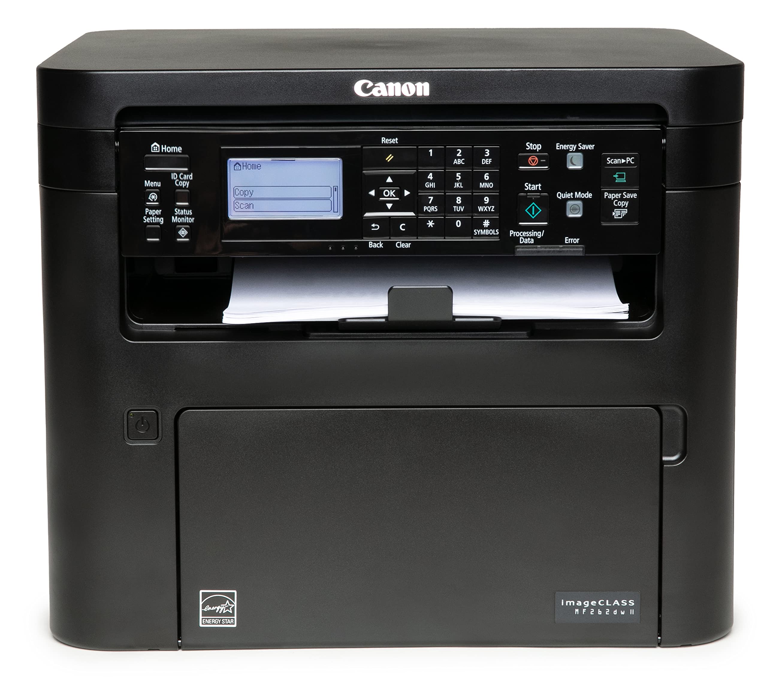 Canon imageCLASS MF262dw II 无线单色激光打印机，具有打印、复印和扫描功能，黑色