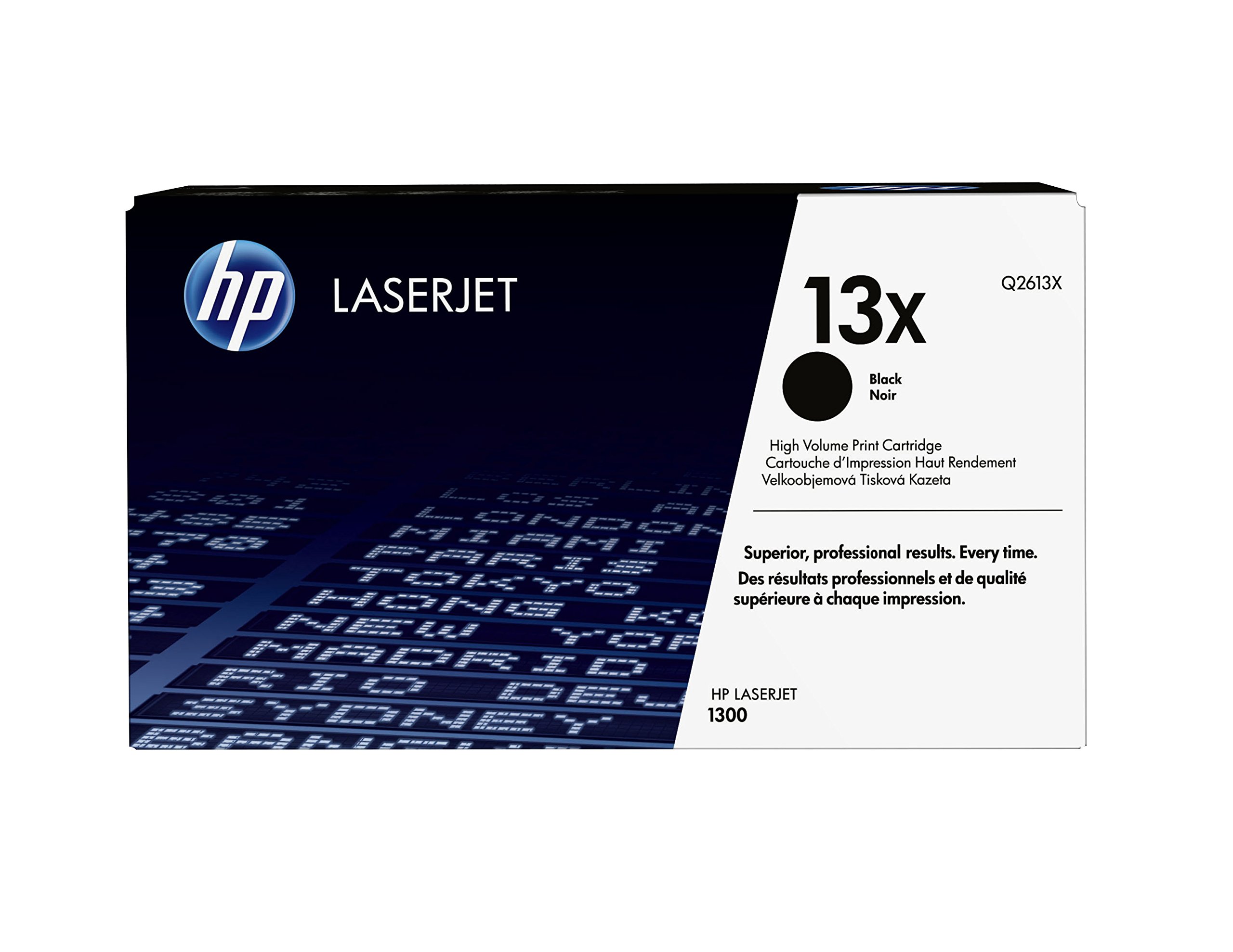 HP 原装 13X 黑色高印量碳粉盒 |适用于 LaserJet 1300 系列 | Q2613X...