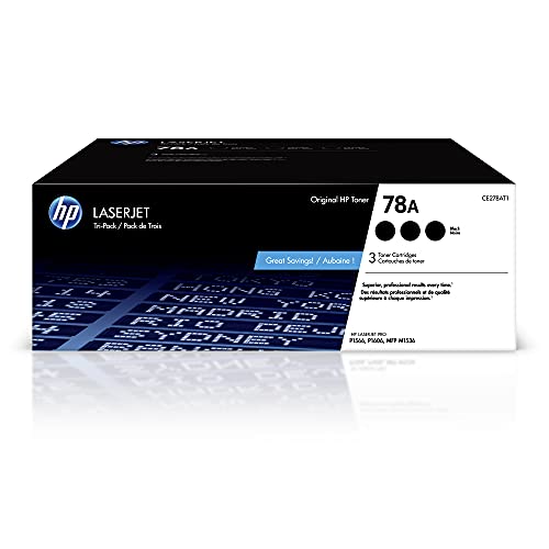 HP 78A | CE278AT1 | 3 个碳粉盒 |黑色|适用于 LaserJet Pro M1536、MFP P1606