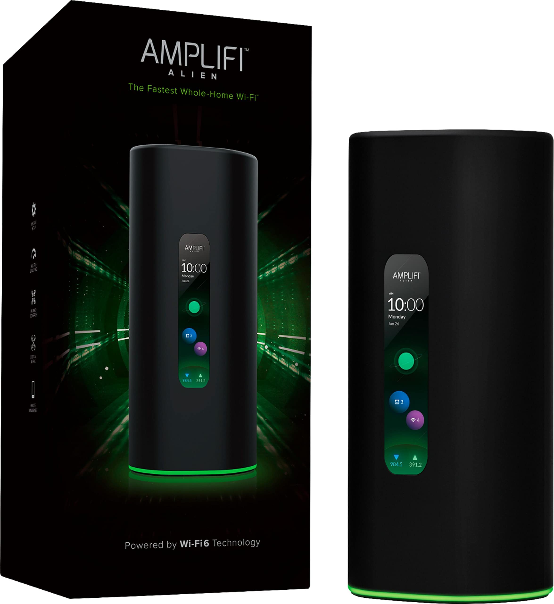 Ubiquiti Networks AmpliFi Alien 三频 WiFi 6 可扩展网状系统路由器 Wi...