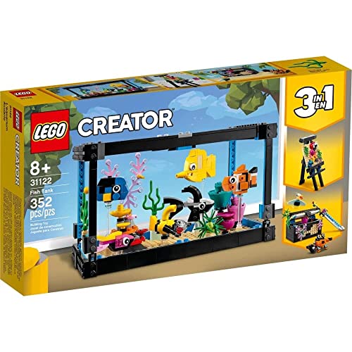 LEGO Creator 鱼缸 31122 独家三合一拼搭套装，8 岁及以上...