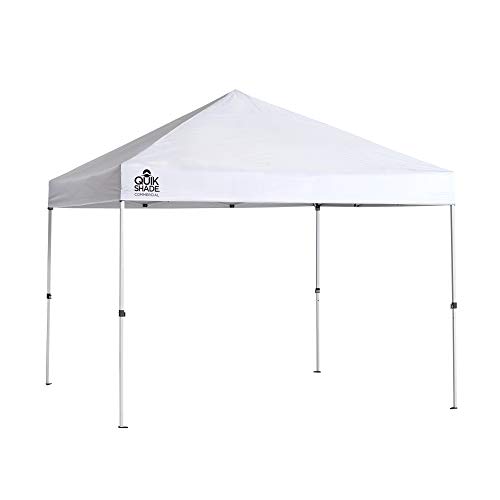 Quik Shade 商业 10 x 10 英尺直腿顶篷，白色