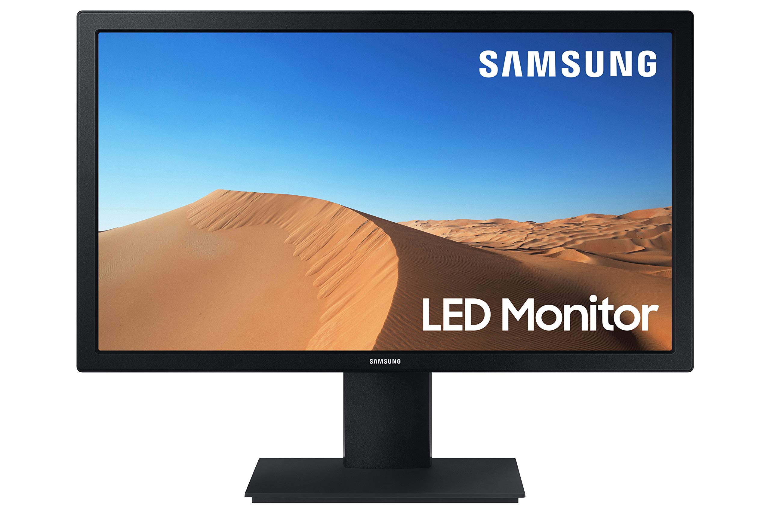 Samsung S31A 系列 24 英寸 FHD 1080p 电脑显示器，HDMI，VGA (D-Sub)，兼容 VESA，无闪烁模式，护眼模式 (LS24A310NHNXZA)