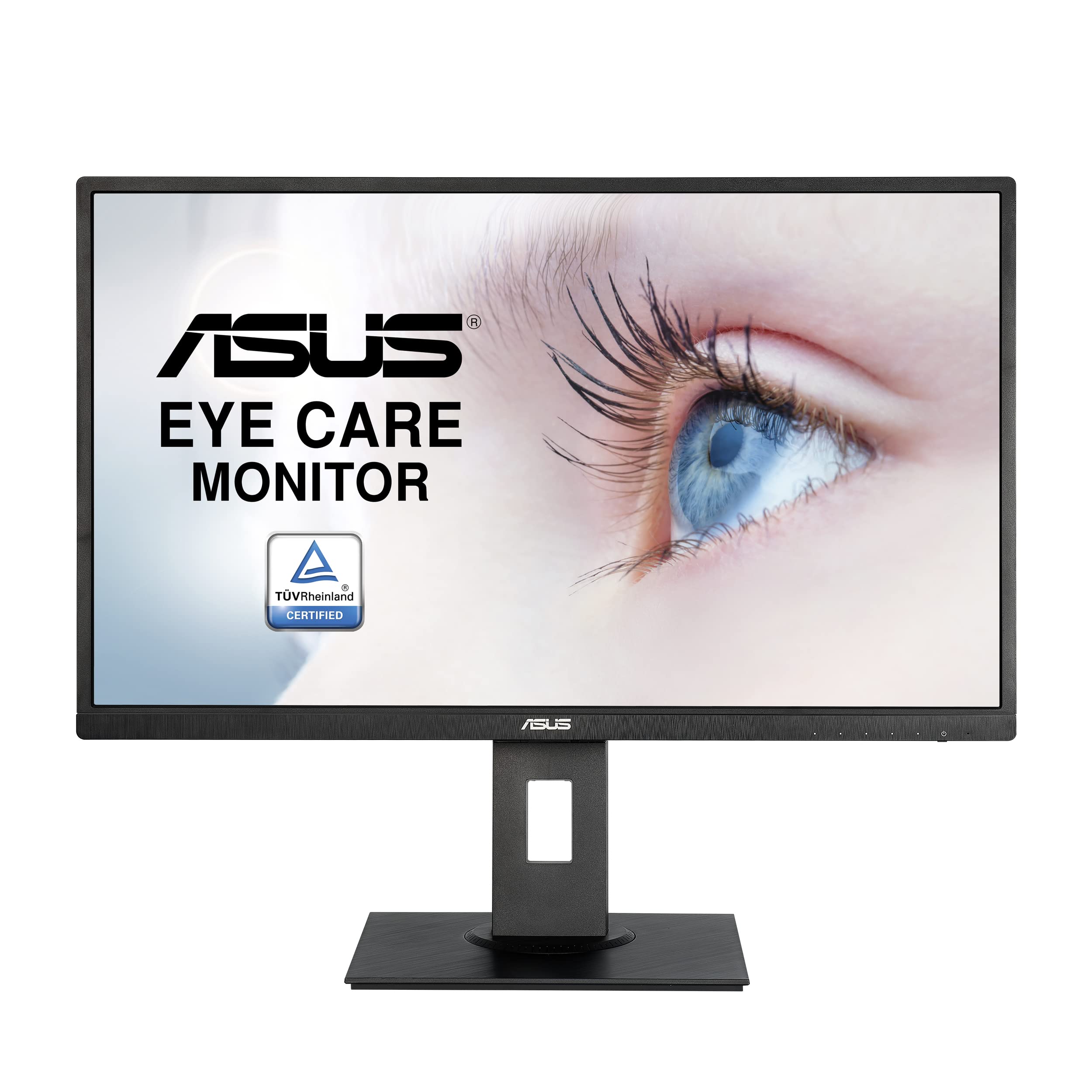 Asus 27 1080P 显示器 (VA279HAL) - 全高清、内置扬声器、护眼、低蓝光、无闪烁、VESA 安装、高度调节、旋转、侧转、倾斜、HDMI、VGA