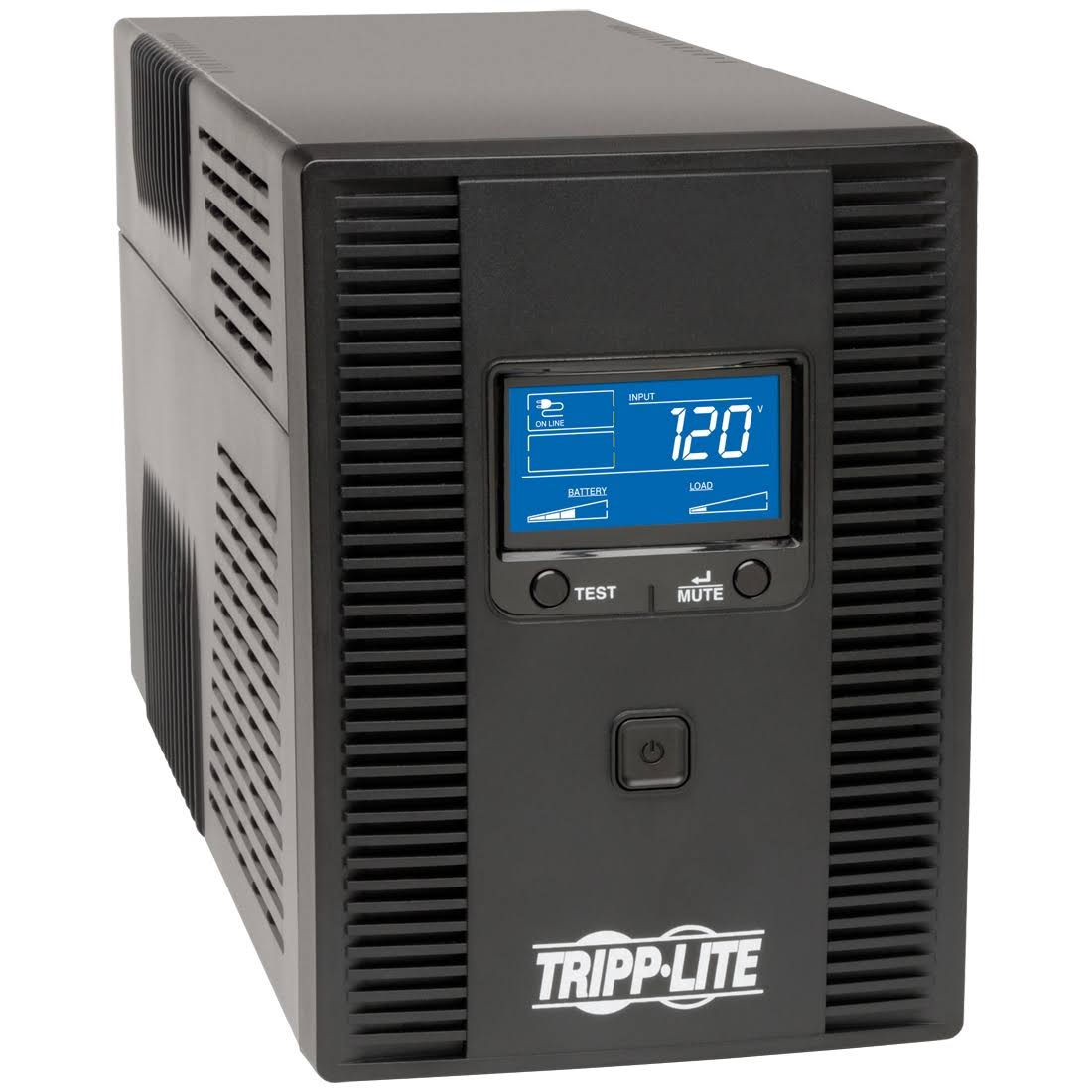 Tripp Lite 1500VA UPS 备用 AVR LCD 显示屏 10 个插座 120V 810W 电话和同轴电缆保护 USB (OMNI1500LCDT)