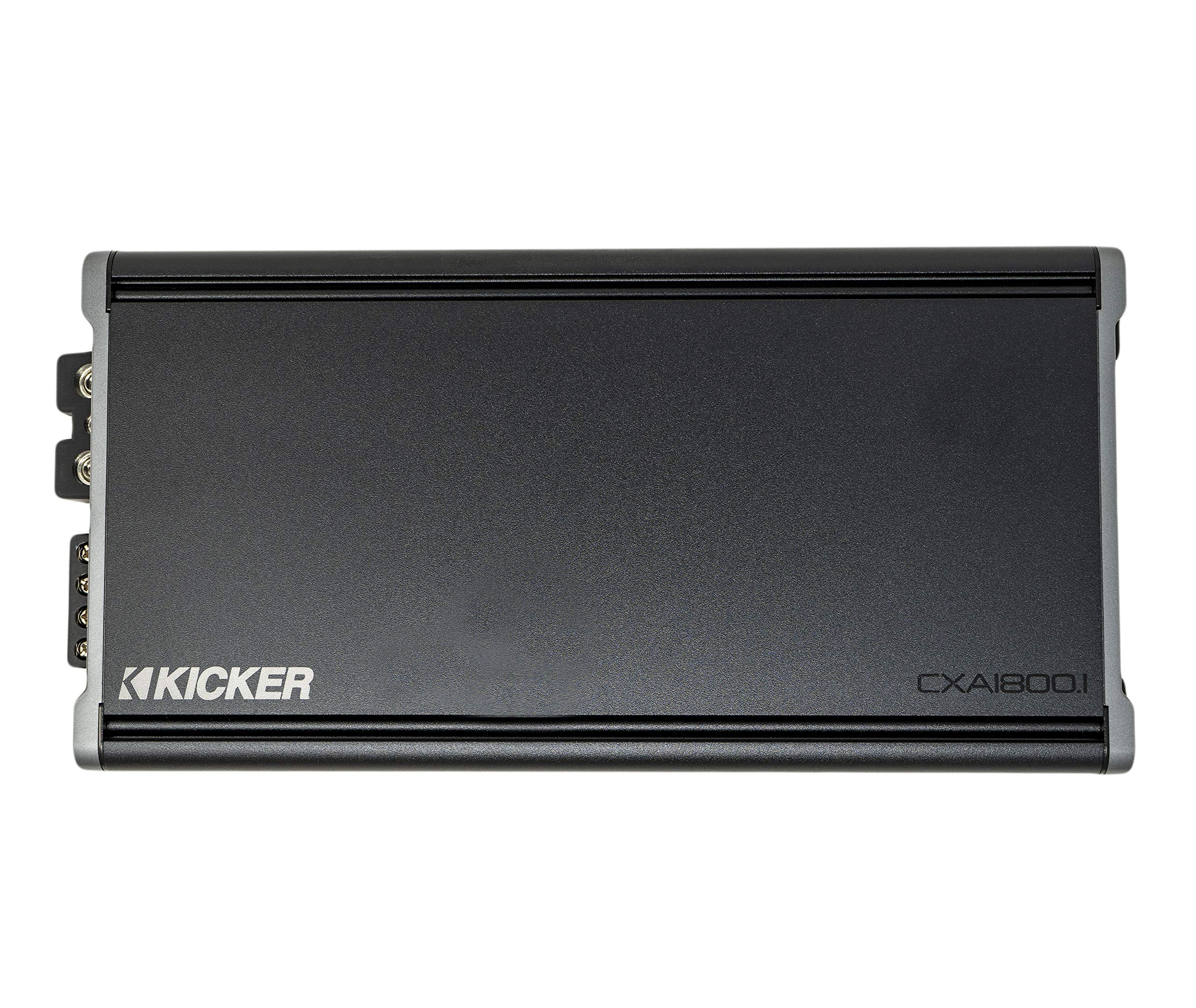 Kicker CX1800.1 汽车音响 1800 瓦单声道放大器，带低音增强功能，黑色...