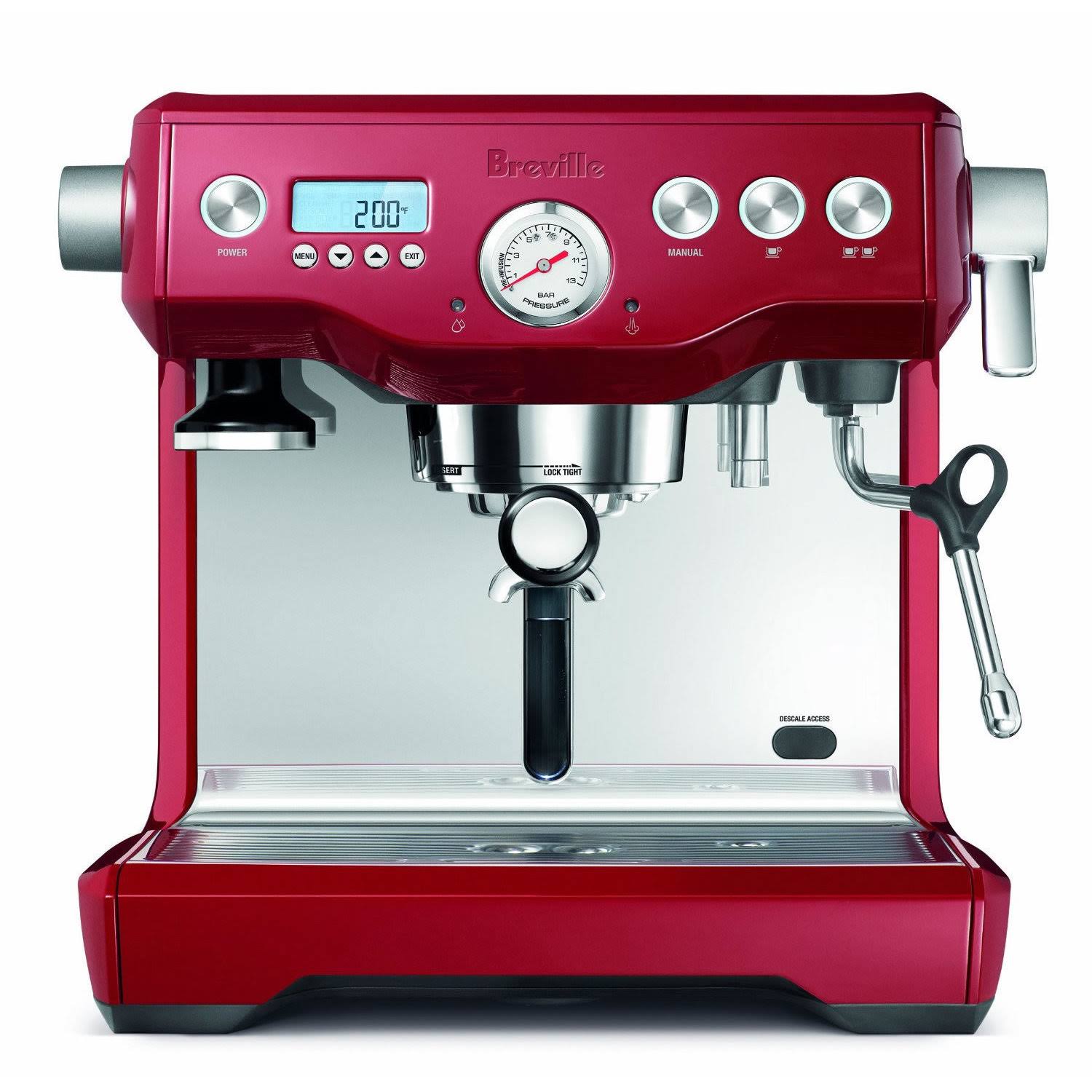 HWI/Breville USA Breville BES920CBXL双锅炉咖啡机，酸果蔓红