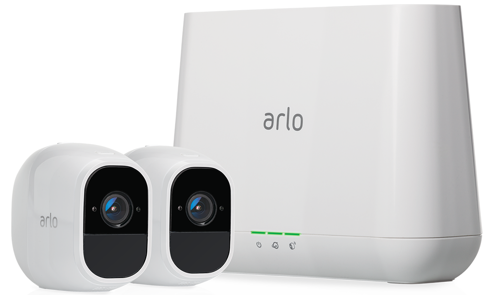 Netgear Inc NETGEAR安全系统带警报器的Arlo Pro-2个带音频的可充电无线高清摄像机，室内/室外，夜视（VMS4230），可与Alexa配合使用