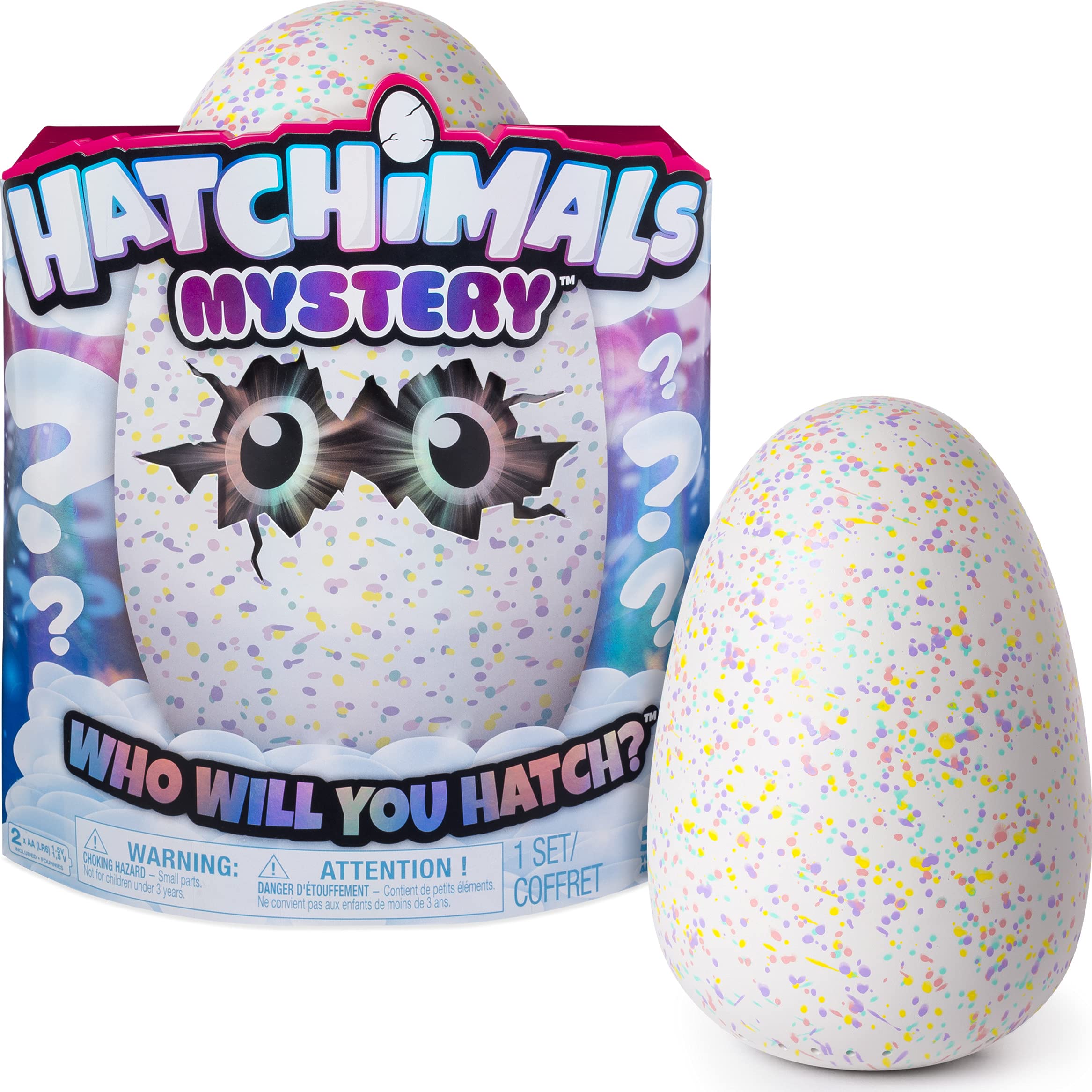 Hatchimals 神秘，孵化来自 Cloud Cove 的 4 个蓬松互动神秘角色之一（风格可能有所不同），多色