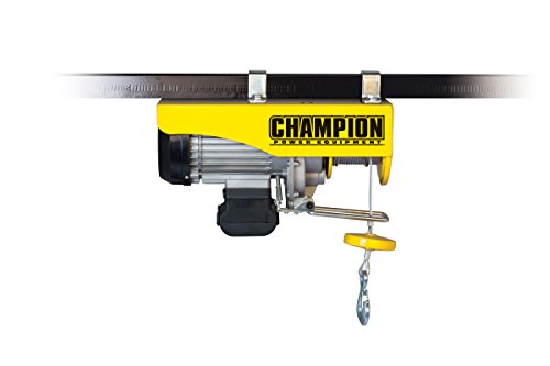Champion Power Equipment -18890 带远程控制的自动电动葫芦 - 黄色，440/880 磅。