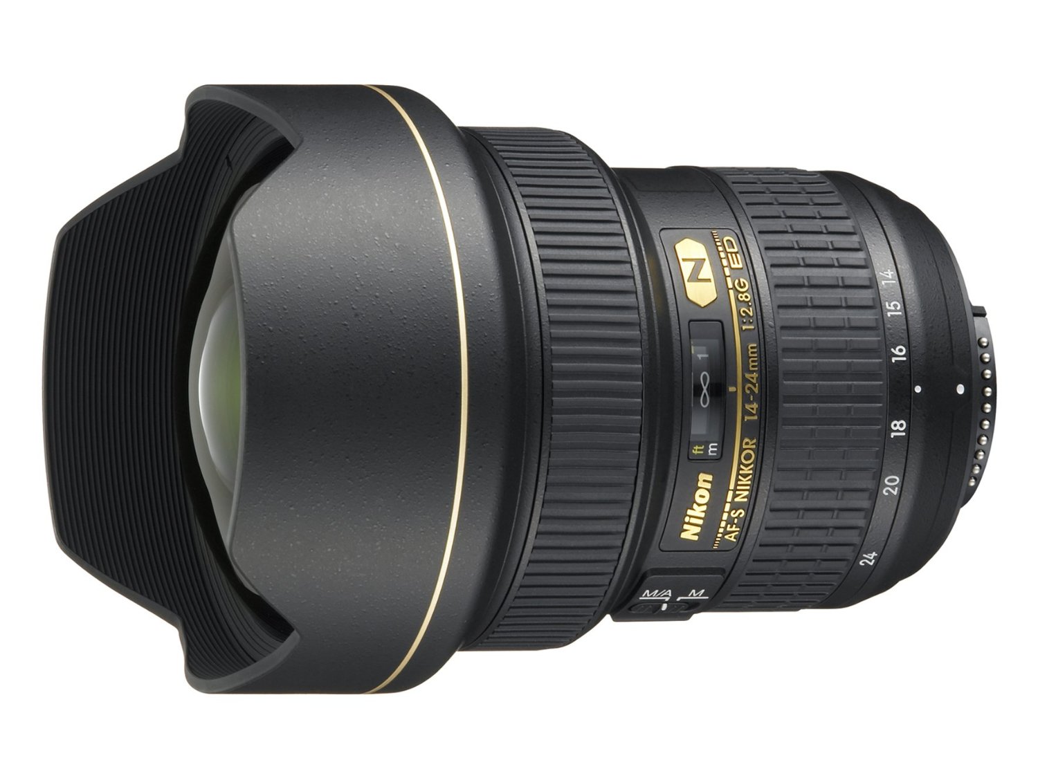 Nikon AF-S FX尼克尔14-24mm f / 2.8G ED变焦镜头，具有自动对焦功能，适用于数码单反相机