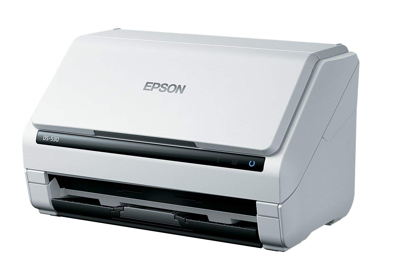 Epson DS-530文档扫描仪：35ppm，TWAIN和ISIS驱动程序，三年保修，下一工作日更换