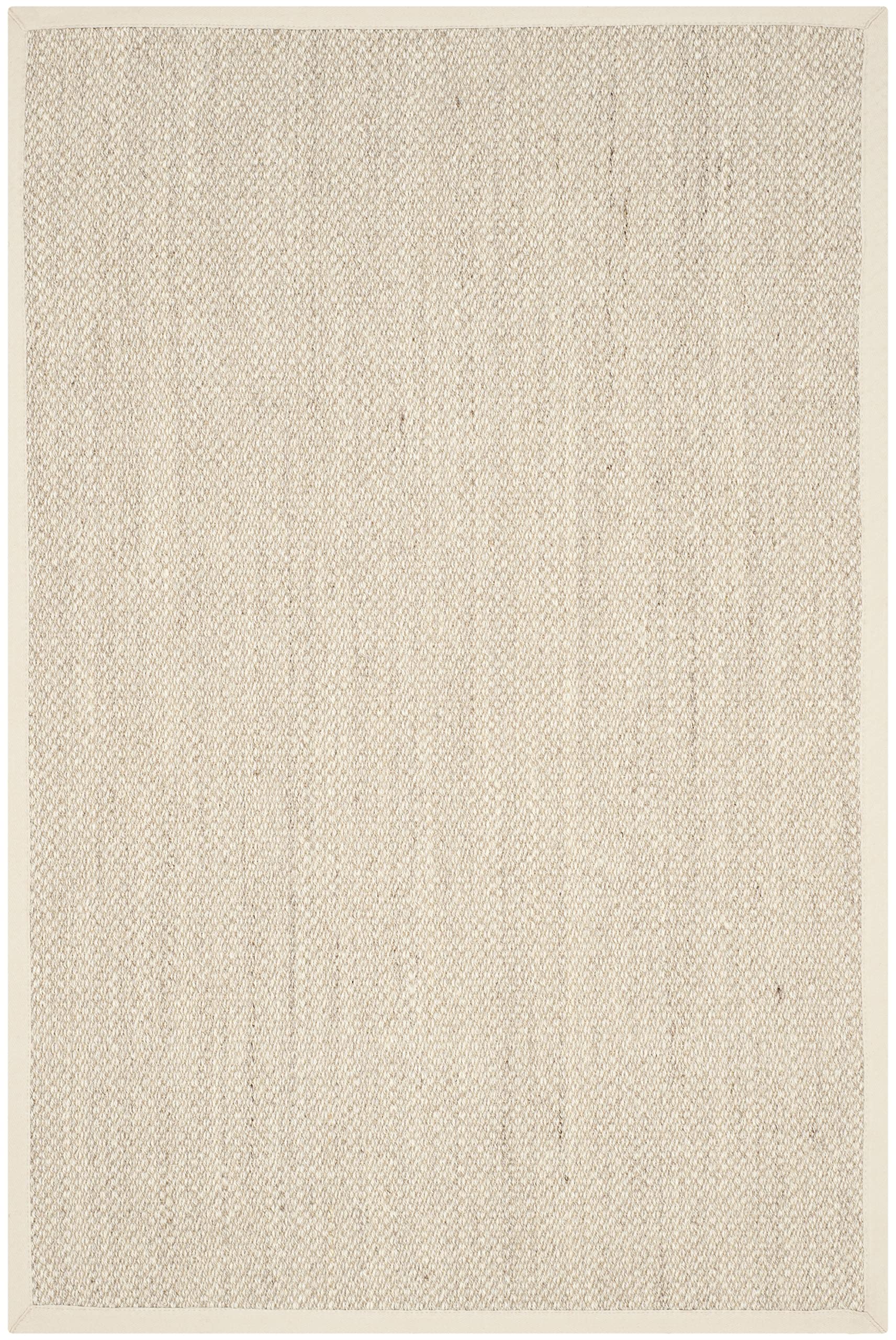 Safavieh 天然纤维系列 NF114A 篮纹天然和米色海草地毯（5' x 8'）
