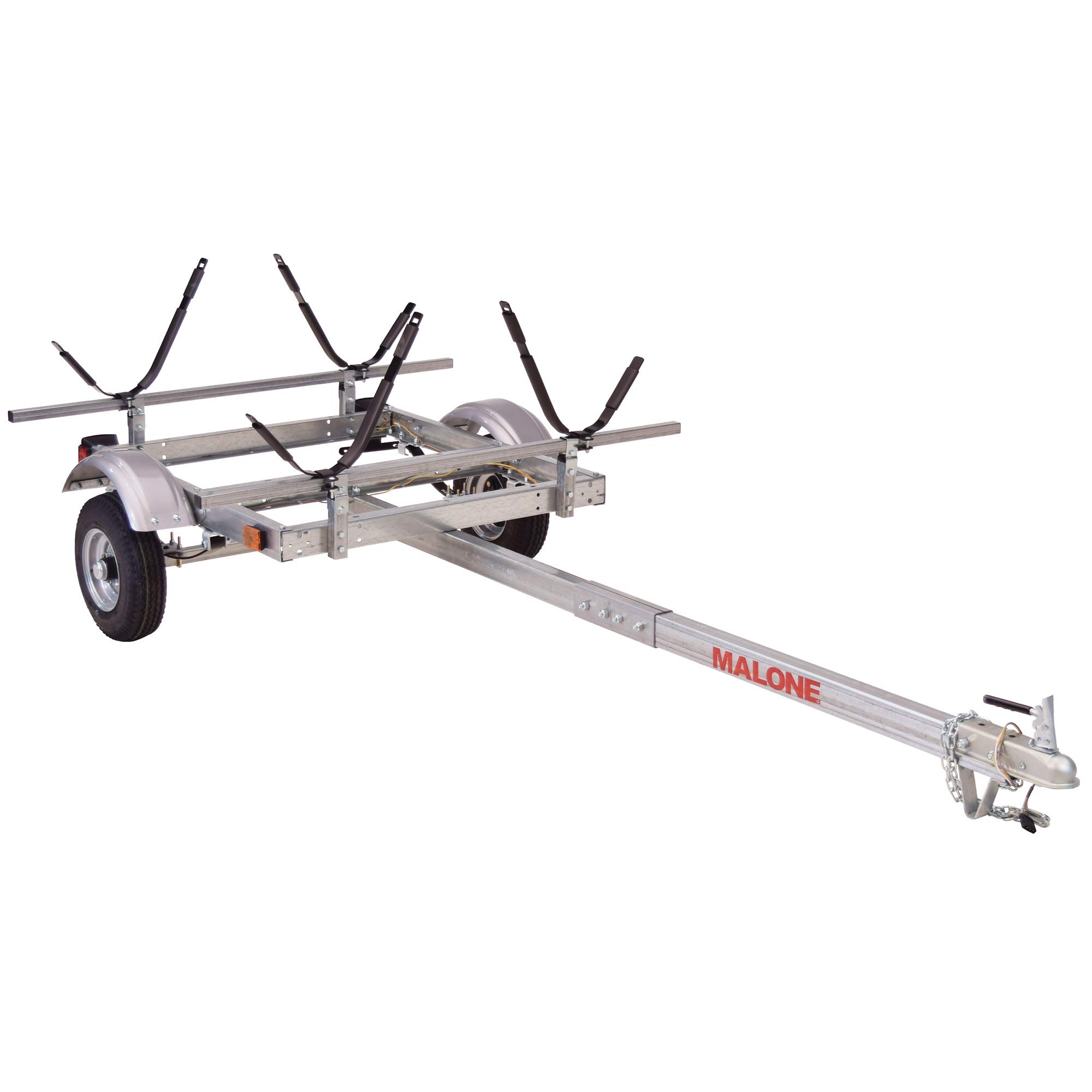 Malone EcoLight 2-Boat J-Rack Kayak Trailer Package