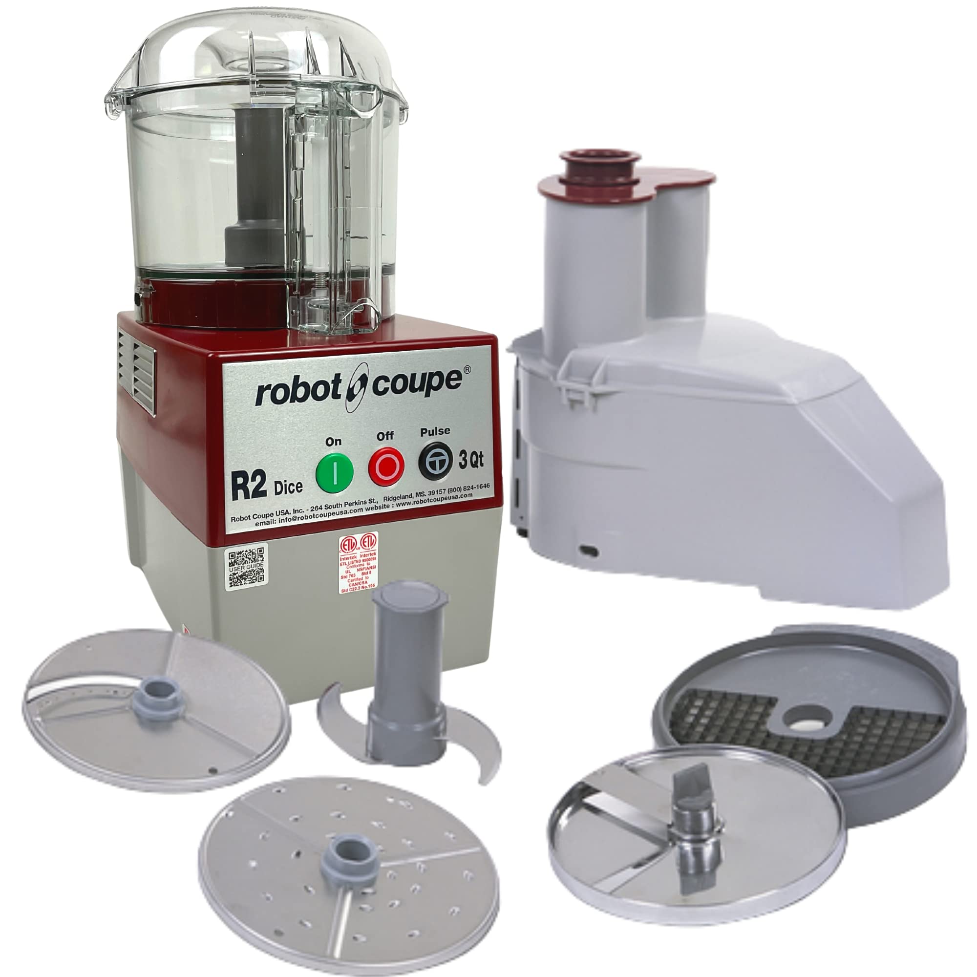 Robot Coupe R2CLRDICE Combination Food Processor...