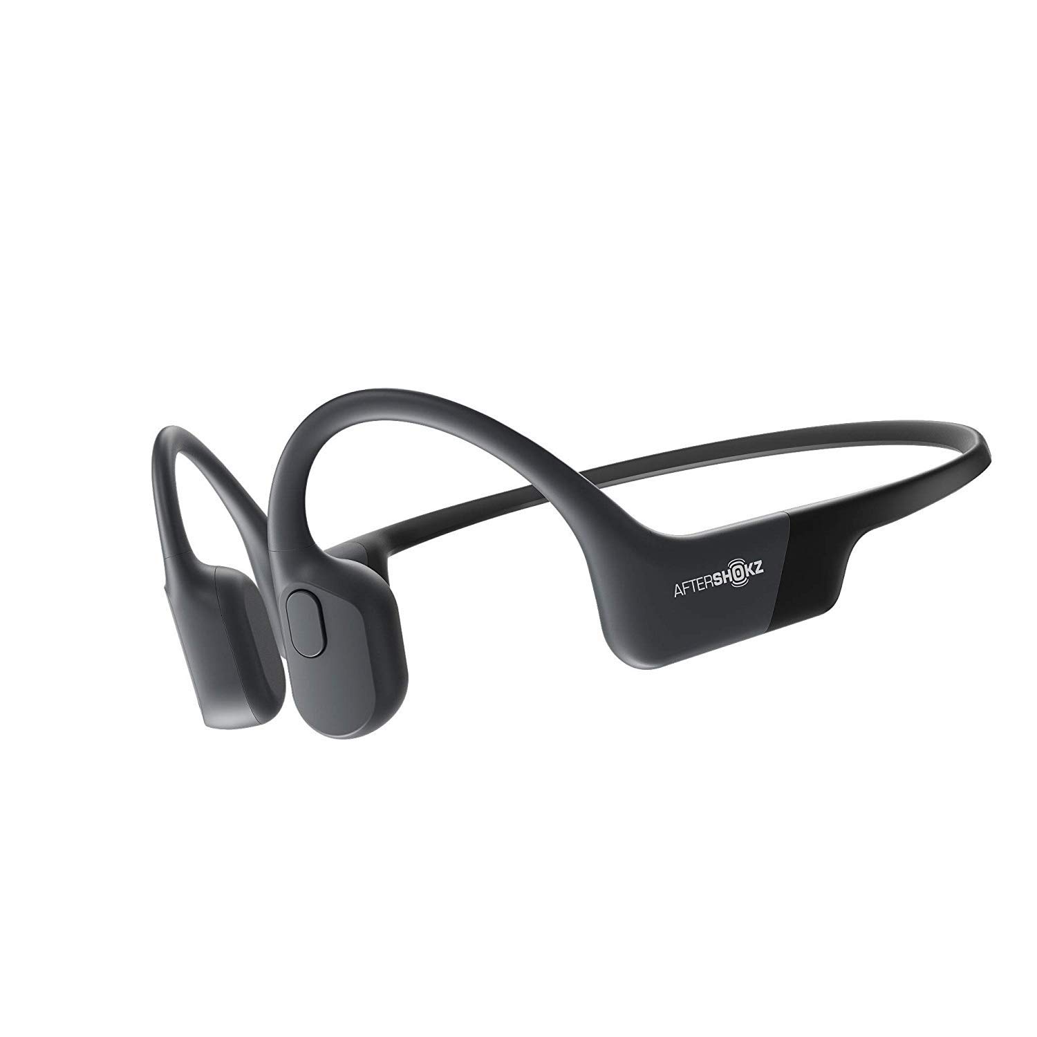 Aftershokz Aeropex - 开放式蓝牙骨传导运动耳机 - 适用于锻炼和跑步的防汗无线耳机 - 内置麦克风 - 带运动腰带