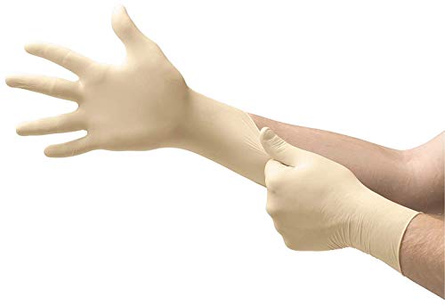 Microflex Diamond Grip MF-300 一次性乳胶手套，多用途，无粉天然橡胶手套，适用于医...