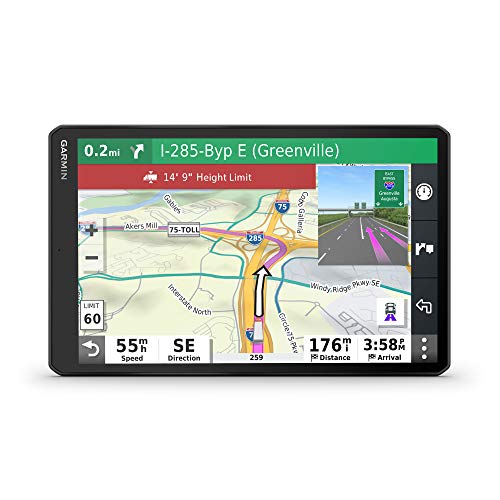 Garmin d?zl OTR1000，10 英寸 GPS 卡车导航仪，易于阅读的触摸屏显示器，定制卡车路线和装载到码头指导
